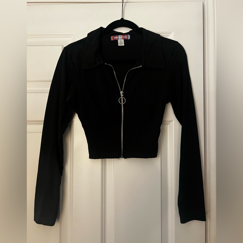 Urban Outfitters Crop Zip Sweater